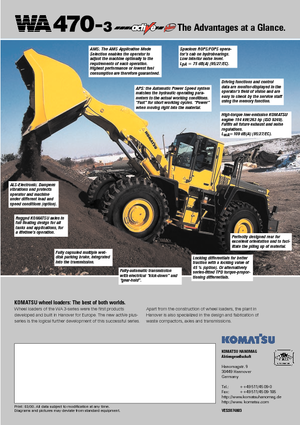 Kolové nakladače Komatsu WA470-3 active Plus