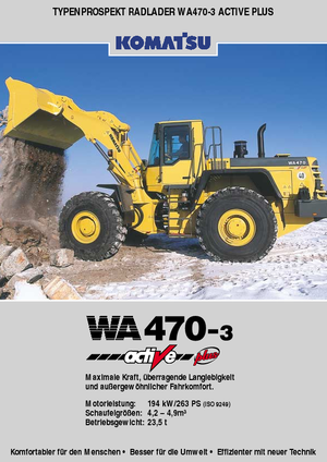 Kolové nakladače Komatsu WA470-3 Magnum active Plus