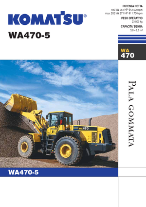 Kolové nakladače Komatsu WA470-5
