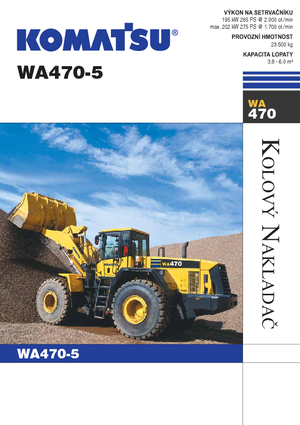 Kolové nakladače Komatsu WA470-5
