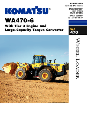 Kolové nakladače Komatsu WA470-6