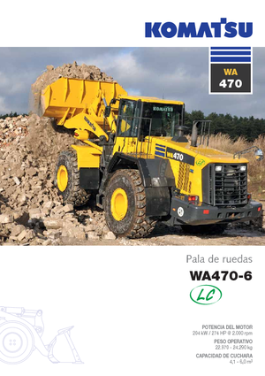 Kolové nakladače Komatsu WA470-6