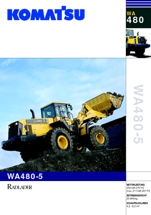 Kolové nakladače Komatsu WA480-5
