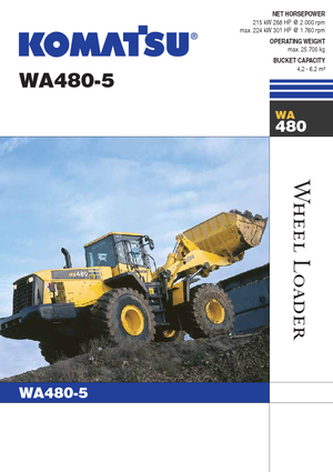 Kolové nakladače Komatsu WA480-5