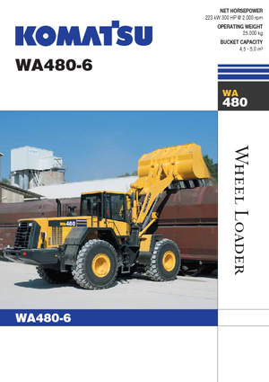 Kolové nakladače Komatsu WA480-6