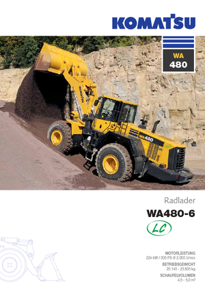 Kolové nakladače Komatsu WA480LC-6