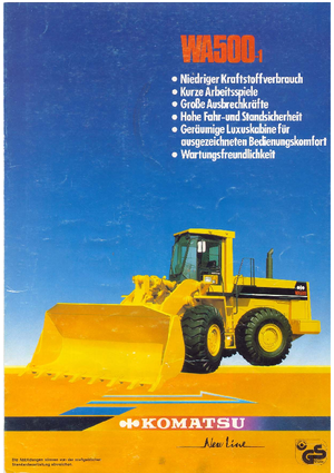 Kolové nakladače Komatsu WA500-1