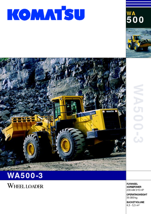 Kolové nakladače Komatsu WA500-3