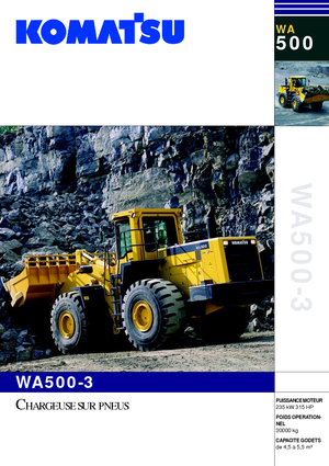 Kolové nakladače Komatsu WA500-3