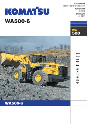 Kolové nakladače Komatsu WA500-6