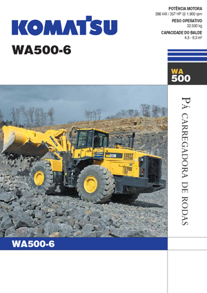 Kolové nakladače Komatsu WA500-6