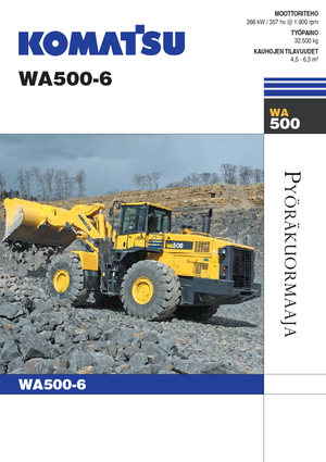 Kolové nakladače Komatsu WA500-6