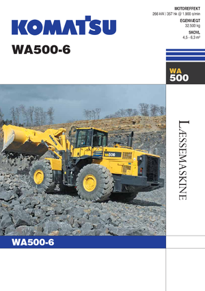 Kolové nakladače Komatsu WA500-6