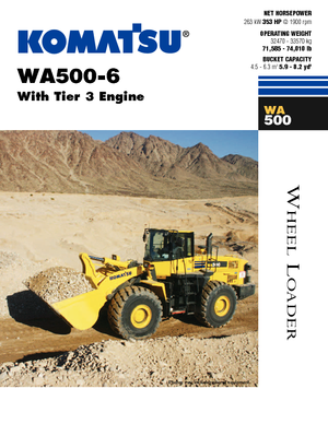 Kolové nakladače Komatsu WA500-6