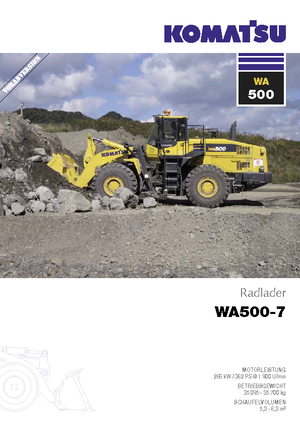 Kolové nakladače Komatsu WA500-7