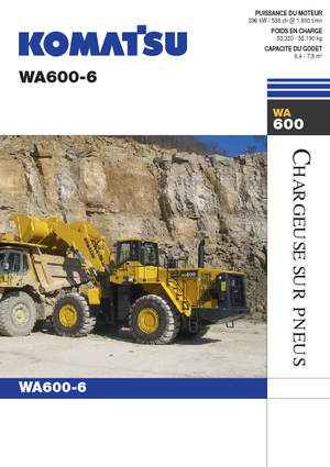 Kolové nakladače Komatsu WA600-6