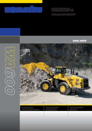 Kolové nakladače Komatsu WA600-8E0