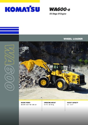 Kolové nakladače Komatsu WA600-8E0