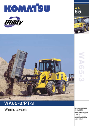 Kolové nakladače Komatsu WA65-3