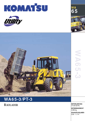 Kolové nakladače Komatsu WA65-3
