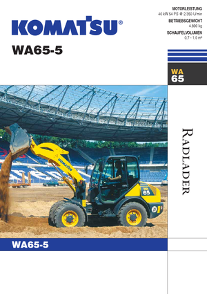 Kolové nakladače Komatsu WA65-5