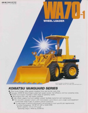 Kolové nakladače Komatsu WA 70-1
