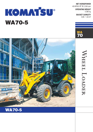 Kolové nakladače Komatsu WA70-5