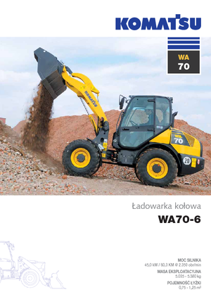 Kolové nakladače Komatsu WA70-6