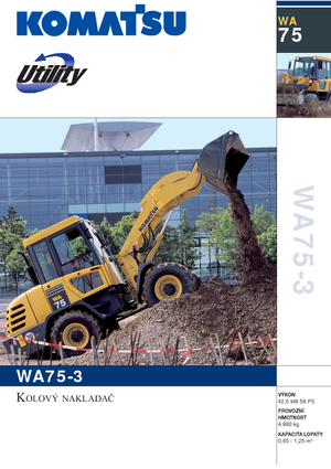 Kolové nakladače Komatsu WA75-3 Fleet