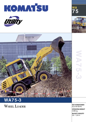 Kolové nakladače Komatsu WA75-3