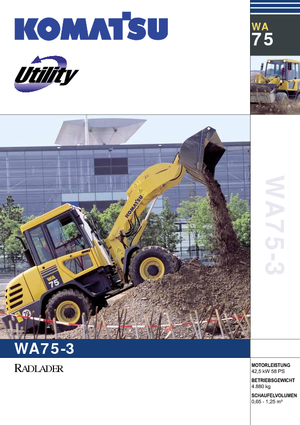 Kolové nakladače Komatsu WA75-3 Fleet