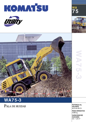 Kolové nakladače Komatsu WA75-3