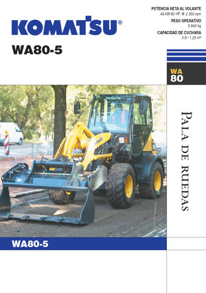 Kolové nakladače Komatsu WA80-5