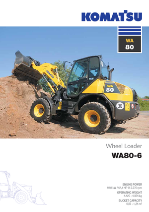 Kolové nakladače Komatsu WA80-6