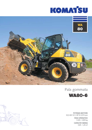Kolové nakladače Komatsu WA80-6