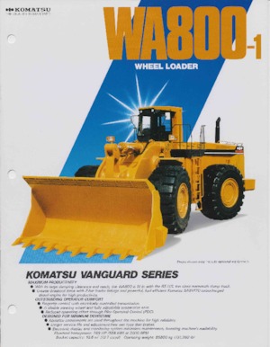 Kolové nakladače Komatsu WA 800-1