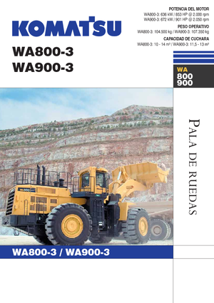 Kolové nakladače Komatsu WA800-3