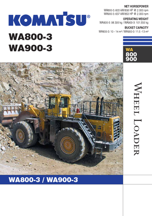 Kolové nakladače Komatsu WA800-3