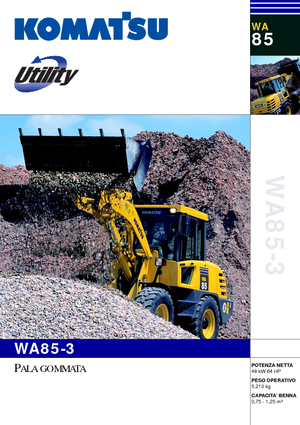 Kolové nakladače Komatsu WA85-3