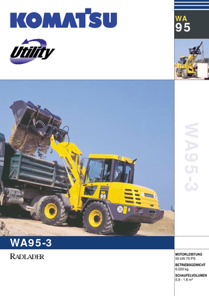 Kolové nakladače Komatsu WA90-3