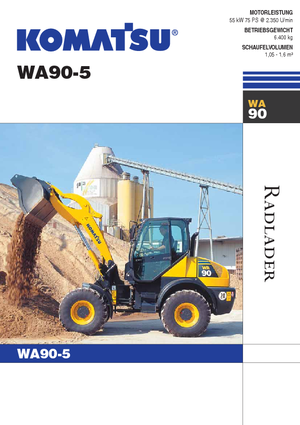 Kolové nakladače Komatsu WA90-5