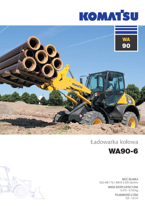 Kolové nakladače Komatsu WA90-6