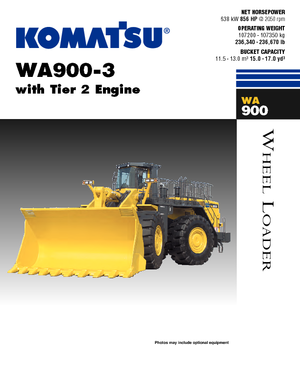 Kolové nakladače Komatsu WA900-3