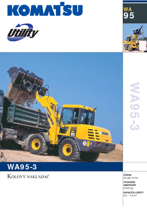 Kolové nakladače Komatsu WA95-3