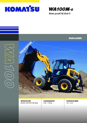 Kolové nakladače Komatsu WA100M-8E0