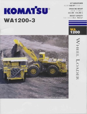 Kolové nakladače Komatsu WA1200-3