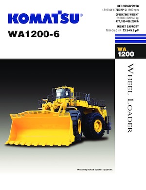 Kolové nakladače Komatsu WA1200-6