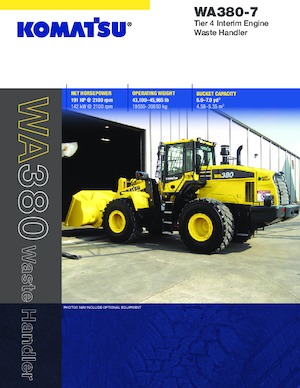 Kolové nakladače Komatsu WA380-7