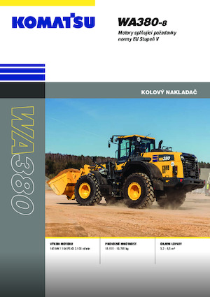 Kolové nakladače Komatsu WA380-8E0