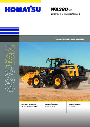 Kolové nakladače Komatsu WA380-8E0